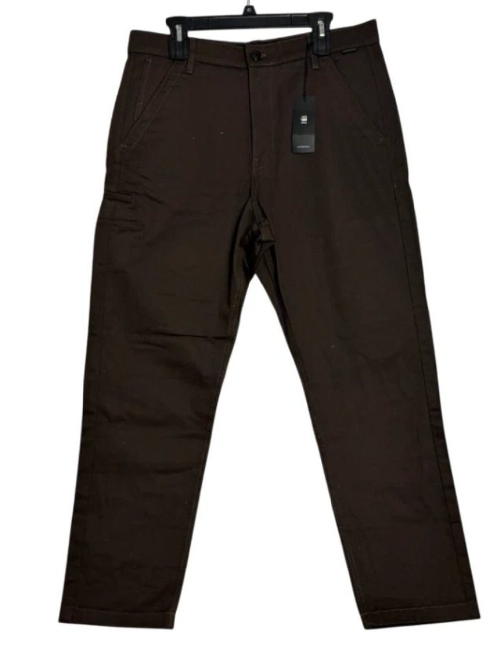 NWT G Star Raw Boyfriend Tapered Chino Twill Coffee Bean Brown Pants Men Size 31